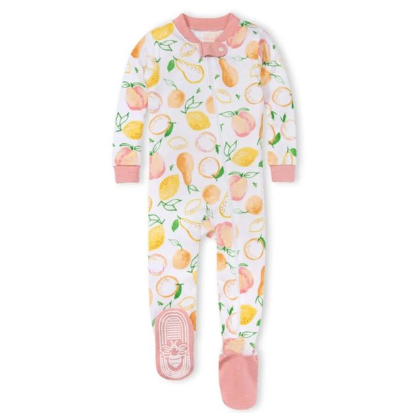 Burt's Bees Sweet and Sour Organic Cotton One Piece Pajamas - Picture 1 of 2